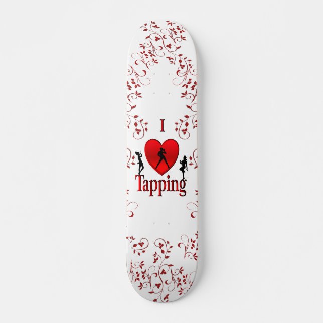 Jag älskar steppdans mini skateboard bräda 18,5 cm (Framsida)