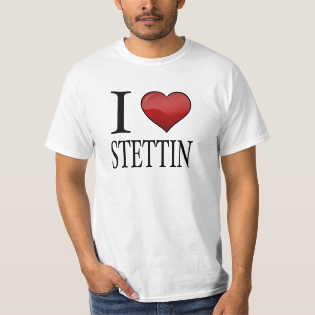 Jag älskar Stettin Tee Shirt (Framsida)