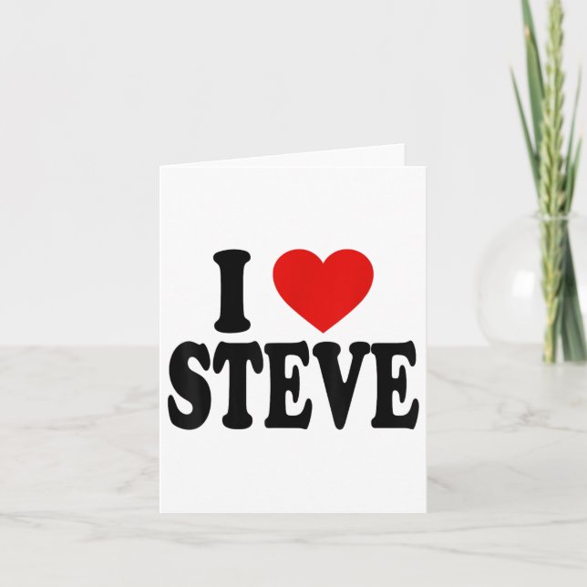 Jag älskar Steve _1  Kort (Framsida)