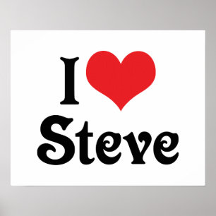 Jag älskar Steve Poster
