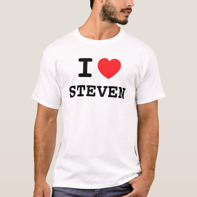 JAG ÄLSKAR STEVEN T SHIRT (Framsida)