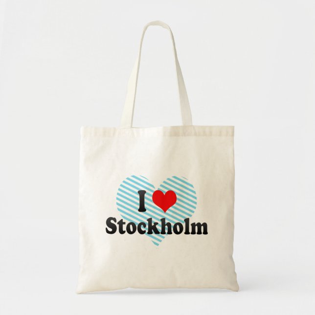 Jag älskar Stockholm, sverige Tygkasse (Framsidan)
