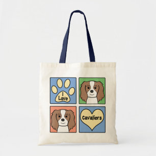Jag älskar stolt Spaniels för kung Charles Tygkasse