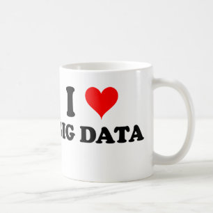 Jag älskar stora data kaffemugg