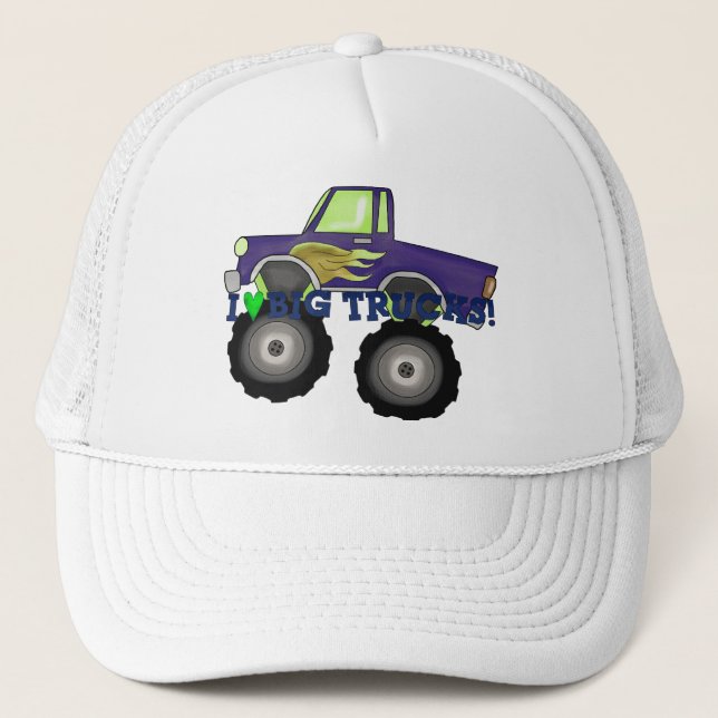 Jag älskar stora lastbilar truckerkeps (Framsida)