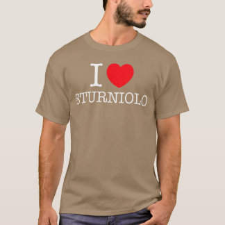 Jag älskar Sturniolo Heart Personligt namn Sturnio T Shirt
