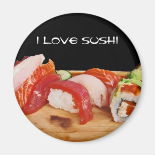 Jag älskar Sushi Magnet