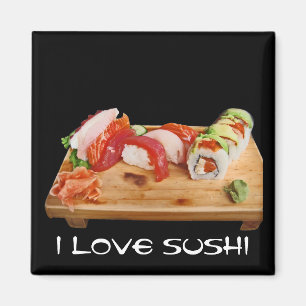 Jag älskar Sushi Magnet