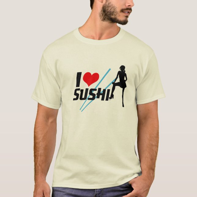 Jag älskar Sushi Tee (Framsida)