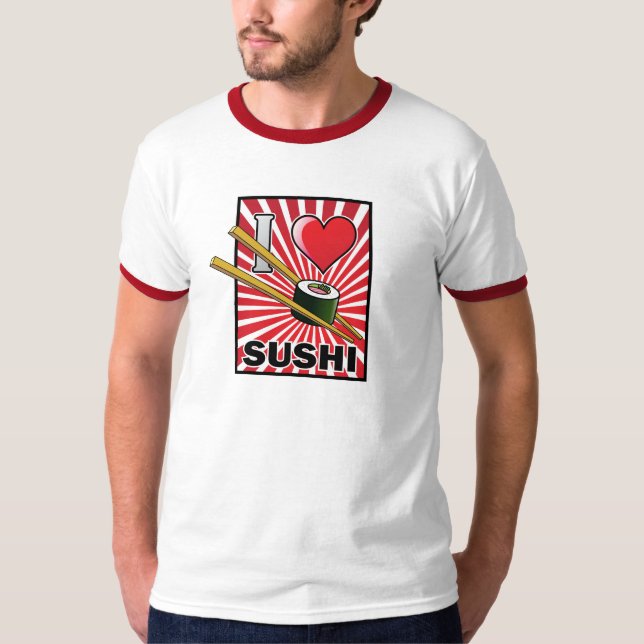 Jag älskar Sushi! Tröja (Framsida)