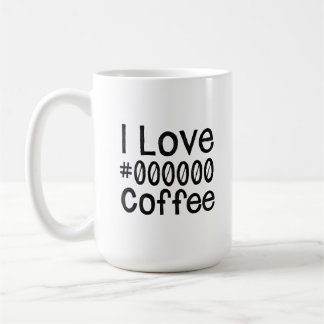 Jag älskar svart kaffe kaffemugg