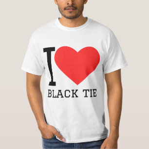Jag älskar svart klänning t shirt
