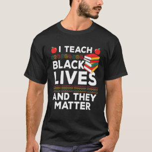 Jag älskar svarta liv och de betyder svart histori t shirt