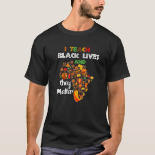 Jag älskar svarta liv och de betyder svart histori t shirt
