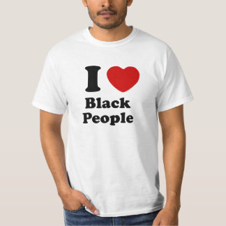 Jag älskar svarta människor tee shirt