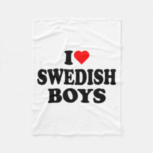 Jag älskar svenska pojkar jag älskar svenska pojka fleecefilt