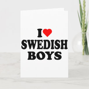Jag älskar svenska pojkar jag älskar svenska pojka kort