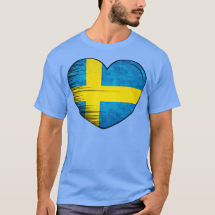 Jag älskar Sverige mitt hem mitt land mitt hjärta T Shirt