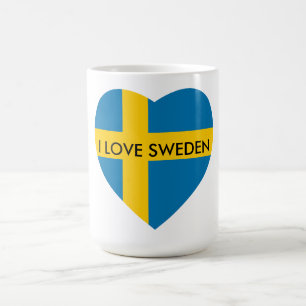 JAG ÄLSKAR SVERIGEHJÄRTA KAFFEMUGG