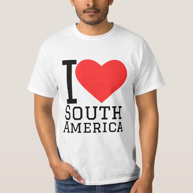 Jag älskar Sydamerika  T Shirt (Framsida)