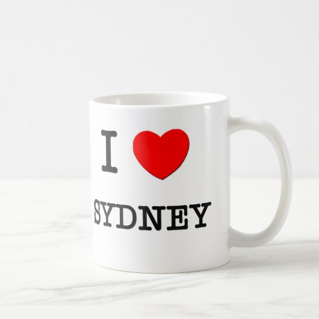 Jag älskar Sydney Kaffemugg (Höger)