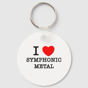 Jag älskar Symphonic metall Nyckelring
