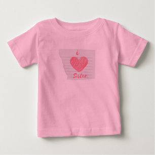 jag älskar syster t shirt
