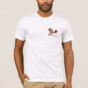 Jag älskar T-tröja för bäverhatträkningen Tee Shirt