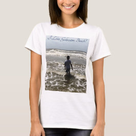 Jag älskar T-tröja för den Galveston strandvuxen T Shirt
