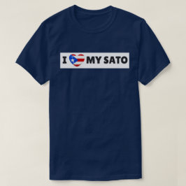 JAG ÄLSKAR T-tröja för M SATO (HUND) Tee Shirt