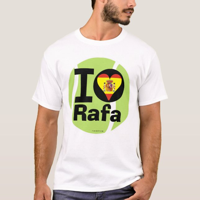 Jag älskar T-tröja för Rafa tennisboll Tröja (Framsida)