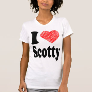 Jag älskar T-tröja för Scotty hjärtakonst T-shirt
