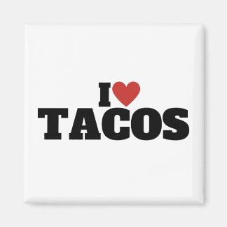 Jag älskar tacos magnet