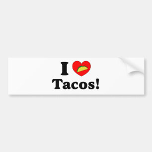 Jag älskar tacosen bildekal
