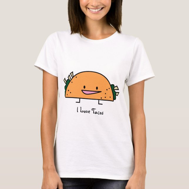 Jag älskar tacosen - damT-tröja Tröja (Framsida)