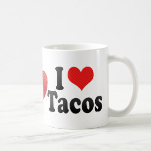 Jag älskar tacosen kaffemugg