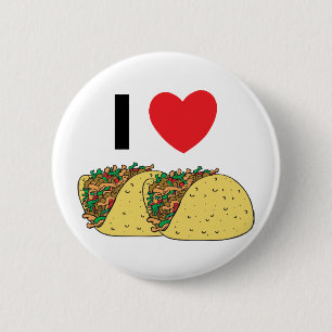 Jag älskar tacosen knapp