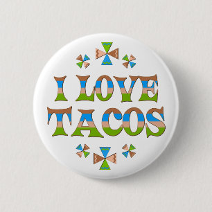 Jag älskar tacosen knapp