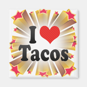 Jag älskar tacosen magnet