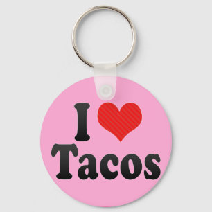 Jag älskar tacosen nyckelring