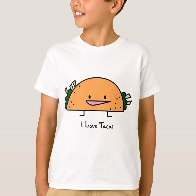 Jag älskar tacosen - ungeT-tröja Tee Shirt (Framsida)