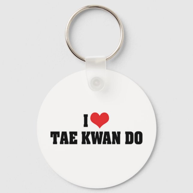 Jag älskar Tae Kwan Do Nyckelring (Framsida)