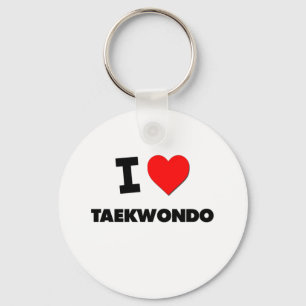 Jag älskar Taekwondo Nyckelring