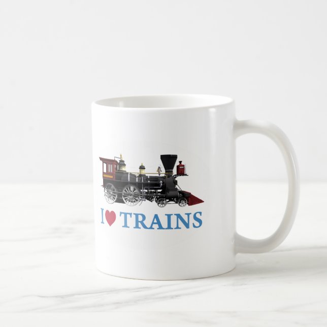 Jag älskar tåg kaffemugg (Höger)