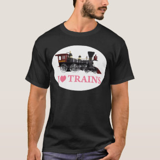 Jag älskar tåg t-shirt