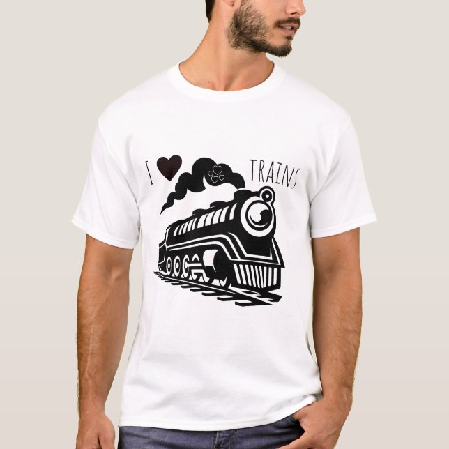 Jag älskar tåg t shirt (Framsida)