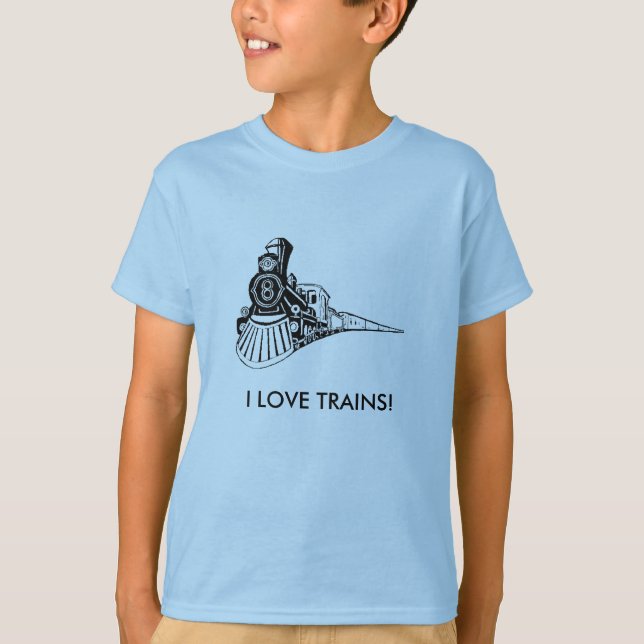 JAG ÄLSKAR TÅG! T-SHIRT (Framsida)