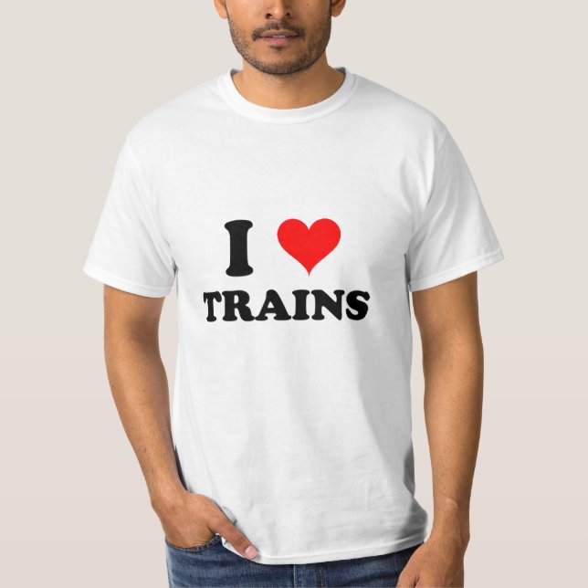 Jag älskar tåg t-shirt (Framsida)