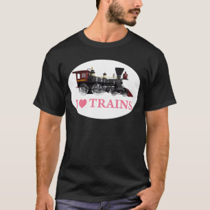 Jag älskar tåg tee