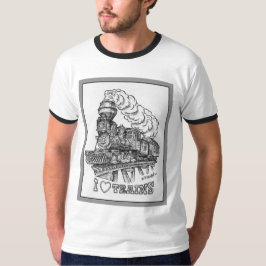Jag älskar tågT-tröja T-shirt